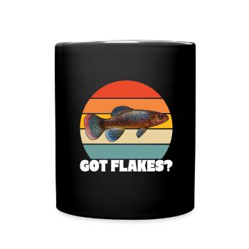 Killifish Quarium Fish - Full Colour Mug - black - Front