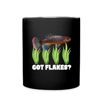 Killifish Quarium Fish - Full Colour Mug - black - Front