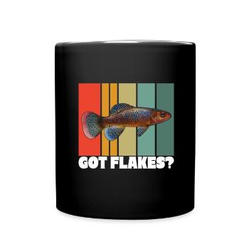 Killifish Quarium Fish - Full Colour Mug - black - Front