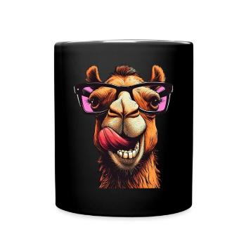 Chameau - Mug uni - noir - Devant