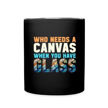 Stained Glass Artist Stained Glass Art - Full Colour Mug - black - Front