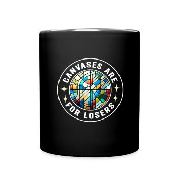 Vitrail artiste Vitrail Art - Mug uni - noir - Devant