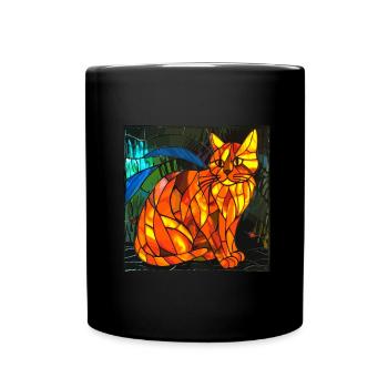 Vitrail artiste Vitrail Art - Mug uni - noir - Devant