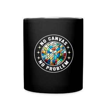 Vitrail artiste Vitrail Art - Mug uni - noir - Devant