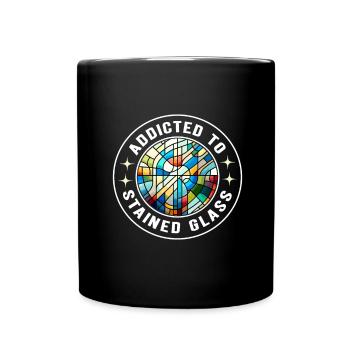 Vitrail artiste Vitrail Art - Mug uni - noir - Devant
