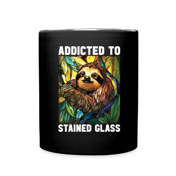 Vitrail artiste Vitrail Art - Mug uni - noir - Devant