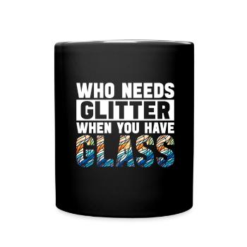 Vitrail artiste Vitrail Art - Mug uni - noir - Devant