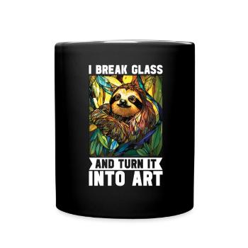 Vitrail artiste Vitrail Art - Mug uni - noir - Devant