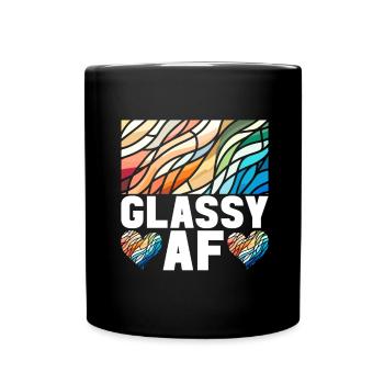 Vitrail artiste Vitrail Art - Mug uni - noir - Devant