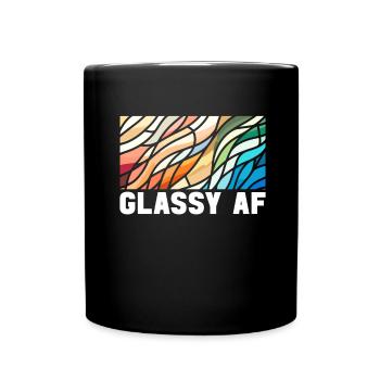 Stained Glass Artist Stained Glass Art - Full Colour Mug - black - Front