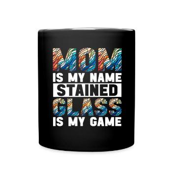 Vitrail artiste Vitrail Art - Mug uni - noir - Devant