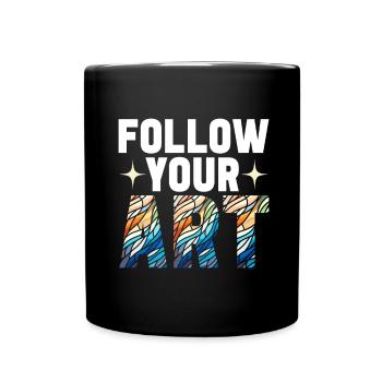 Vitrail artiste Vitrail Art - Mug uni - noir - Devant