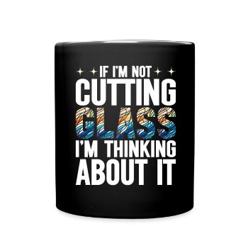 Vitrail artiste Vitrail Art - Mug uni - noir - Devant