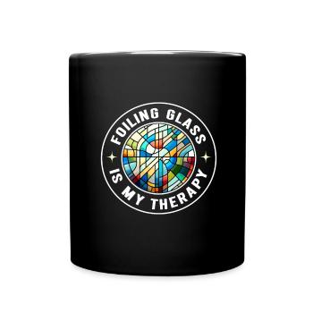 Vitrail artiste Vitrail Art - Mug uni - noir - Devant