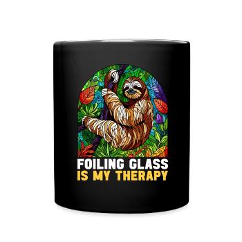 Vitrail artiste Vitrail Art - Mug uni - noir - Devant