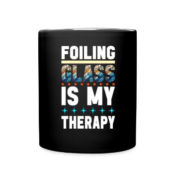 Vitrail artiste Vitrail Art - Mug uni - noir - Devant
