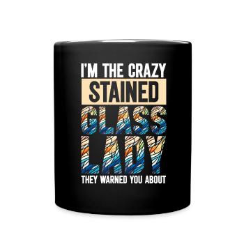 Vitrail artiste Vitrail Art - Mug uni - noir - Devant