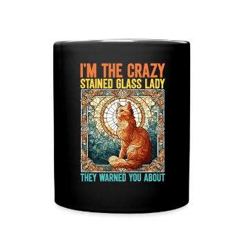 Vitrail artiste Vitrail Art - Mug uni - noir - Devant