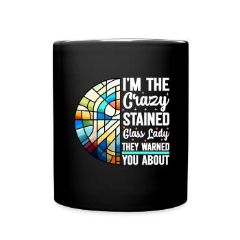 Vitrail artiste Vitrail Art - Mug uni - noir - Devant