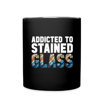 Vitrail artiste Vitrail Art - Mug uni - noir - Devant