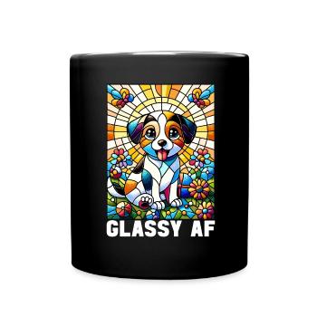 Vitrail artiste Vitrail Art - Mug uni - noir - Devant