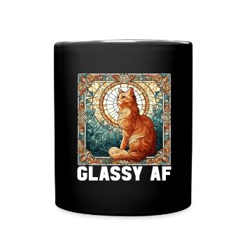 Vitrail artiste Vitrail Art - Mug uni - noir - Devant