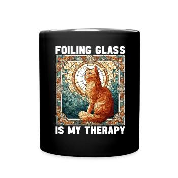 Vitrail artiste Vitrail Art - Mug uni - noir - Devant