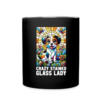 Vitrail artiste Vitrail Art - Mug uni - noir - Devant