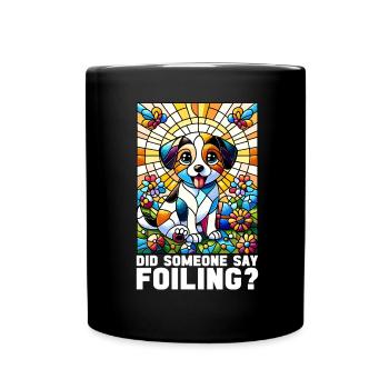 Vitrail artiste Vitrail Art - Mug uni - noir - Devant