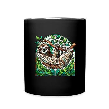 Vitrail artiste Vitrail Art - Mug uni - noir - Devant