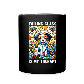Vitrail artiste Vitrail Art - Mug uni - noir - Devant