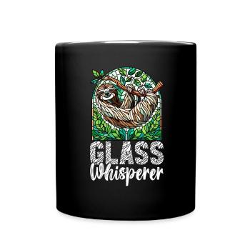 Vitrail artiste Vitrail Art - Mug uni - noir - Devant