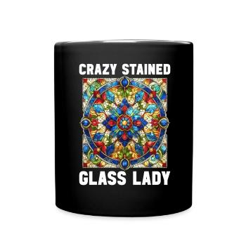 Vitrail artiste Vitrail Art - Mug uni - noir - Devant