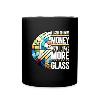 Vitrail artiste Vitrail Art - Mug uni - noir - Devant