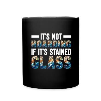 Vitrail artiste Vitrail Art - Mug uni - noir - Devant