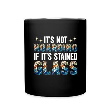 Vitrail artiste Vitrail Art - Mug uni - noir - Devant