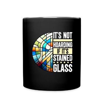 Vitrail artiste Vitrail Art - Mug uni - noir - Devant