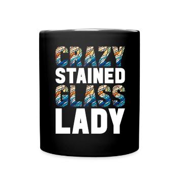 Vitrail artiste Vitrail Art - Mug uni - noir - Devant