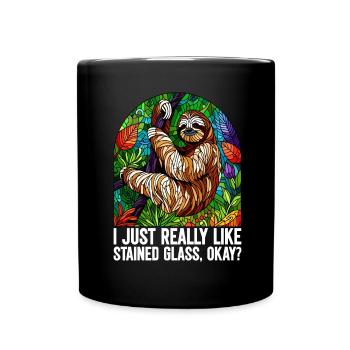 Vitrail artiste Vitrail Art - Mug uni - noir - Devant