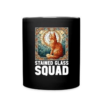 Vitrail artiste Vitrail Art - Mug uni - noir - Devant