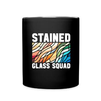 Vitrail artiste Vitrail Art - Mug uni - noir - Devant