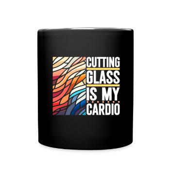 Vitrail artiste Vitrail Art - Mug uni - noir - Devant