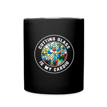 Vitrail artiste Vitrail Art - Mug uni - noir - Devant