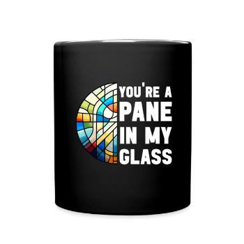 Vitrail artiste Vitrail Art - Mug uni - noir - Devant