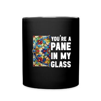 Vitrail artiste Vitrail Art - Mug uni - noir - Devant