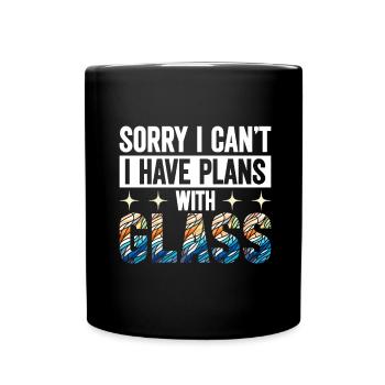 Vitrail artiste Vitrail Art - Mug uni - noir - Devant