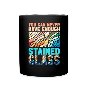 Vitrail artiste Vitrail Art - Mug uni - noir - Devant