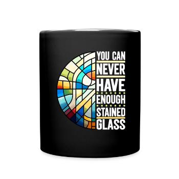 Vitrail artiste Vitrail Art - Mug uni - noir - Devant