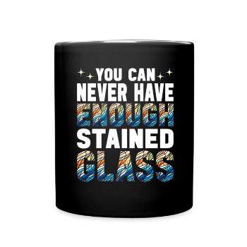 Vitrail artiste Vitrail Art - Mug uni - noir - Devant