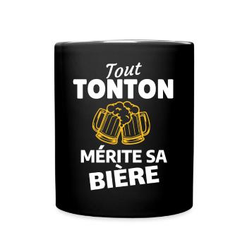 Citations humoristiques de bière - Mug uni - noir - Devant